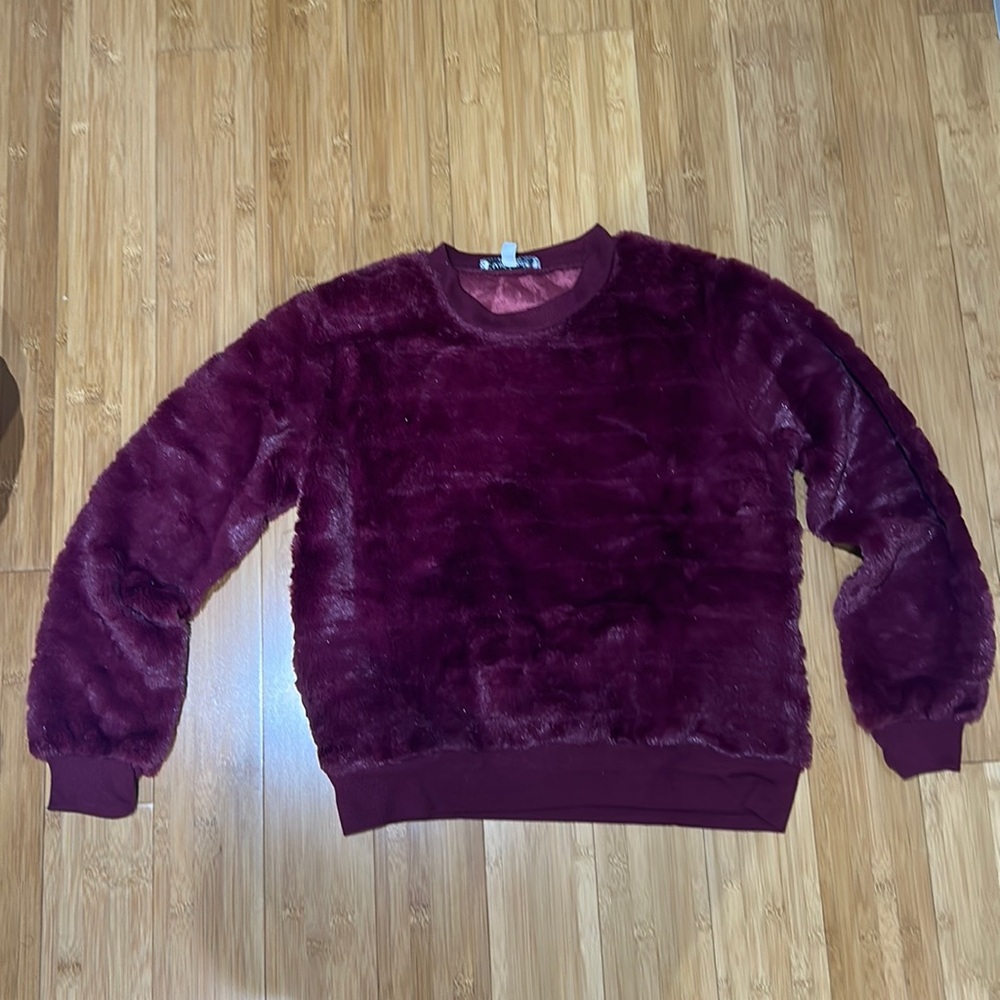 Crave Fame Burgundy Sweater, Small